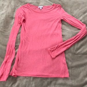 Fitted pink long sleeve